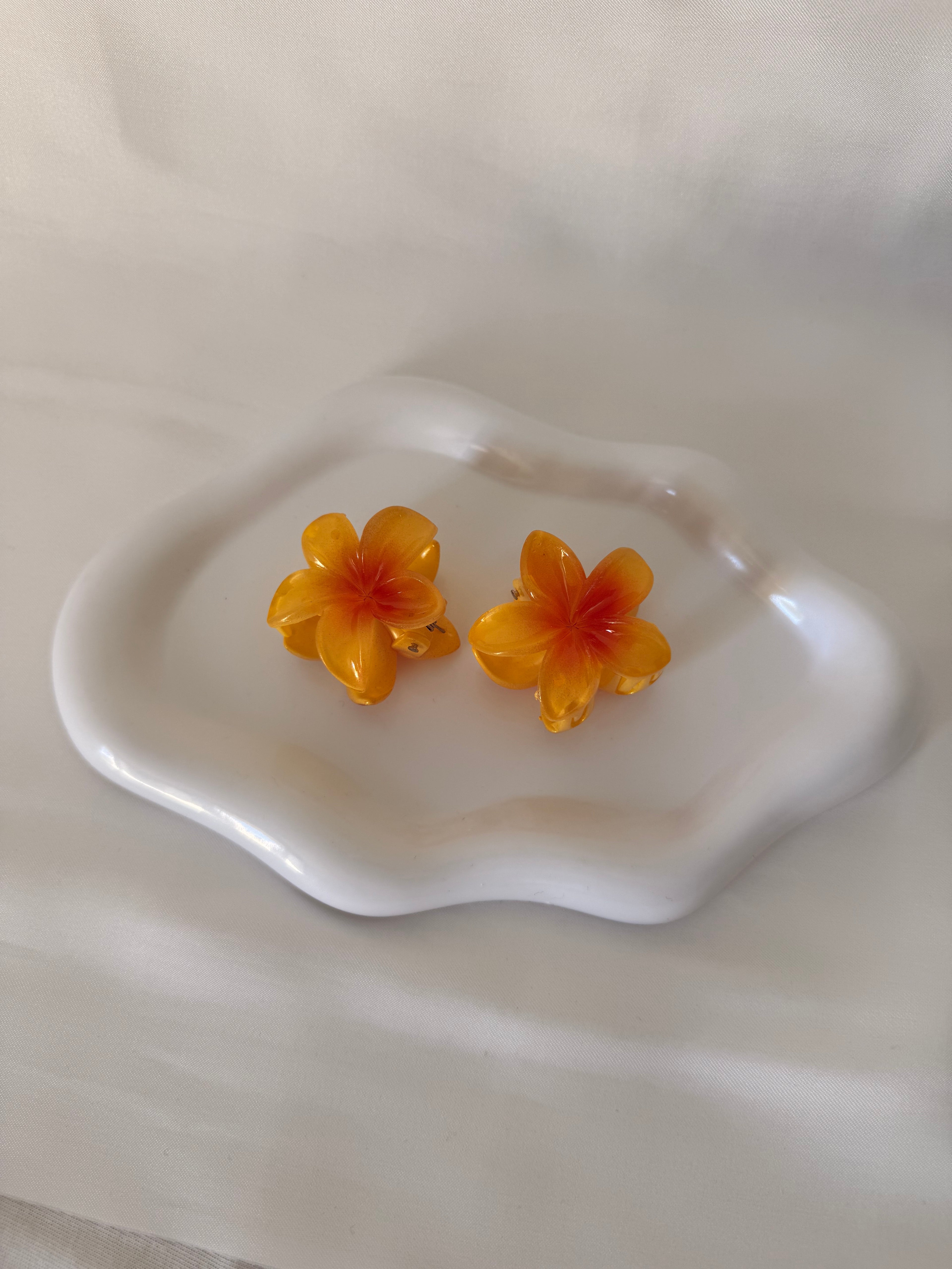 Lot 2 petites pinces fleurs